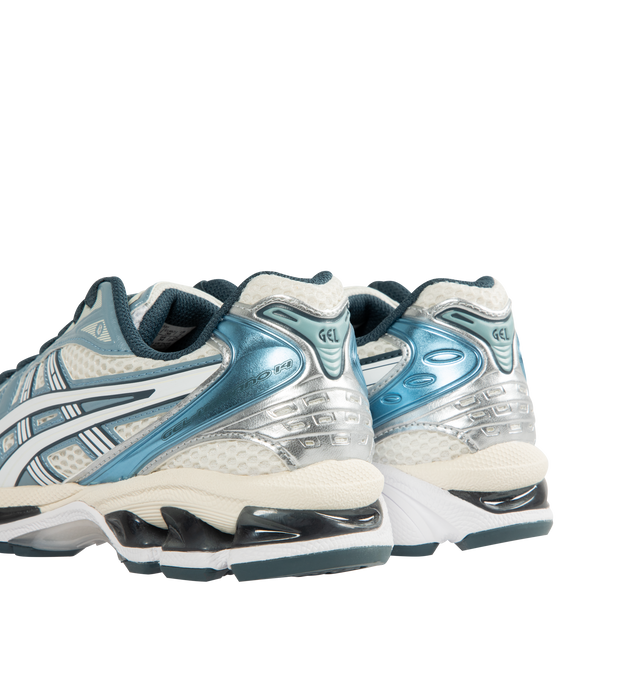 Image 3 of 5 - BLUE - Asics GEL-Kayano 14 Sneakers are lace-up style with rip-stop underlays, GEL cushioning, and TRUSSTIC support system. Unisex style in men's sizing.
