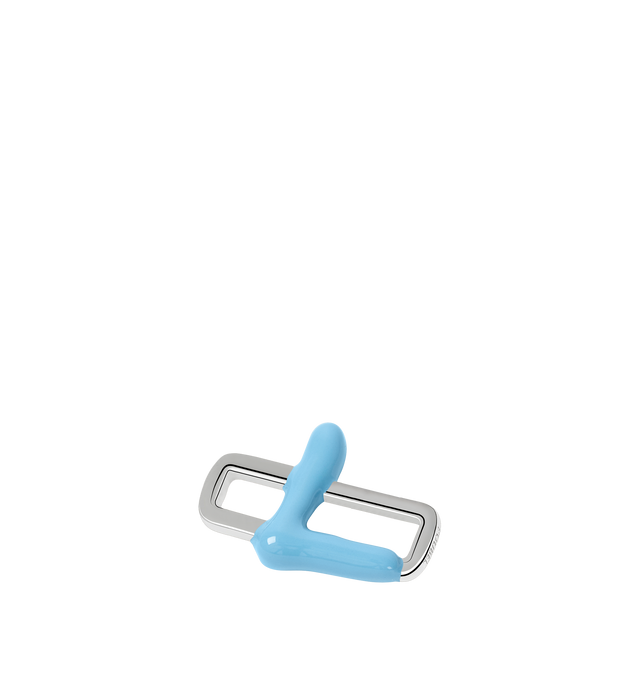 Image 6 of 8 - BLUE - Poubel by The Gstaad Guy "L" charm from the Alphabet Collection. All charms are made of .925 sterling silver, and are hand-painted using non-toxic lead-free enamel.Links sold separately. Hirshleifers offers a range of initial pieces from this collection in-store. For personal consultation and detailed information about jewelry, please contact our dedicated stylist team at personalshopping@hirshleifers.com