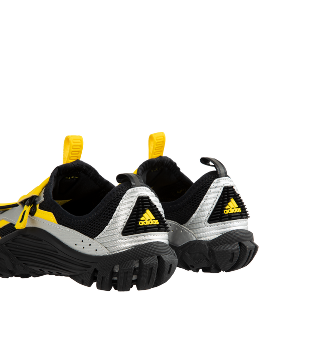 Image 3 of 5 - YELLOW - Adidas Men's PW Water Moc is crafted from textile and synthetic materials and features a streamlined slip-on silhouette with lace fastening. Designed with a regular fit, it is finished with a textile lining and insole, a durable synthetic outsole, and a water-inspired outdoor design. Main Material: Textile and Rubber.