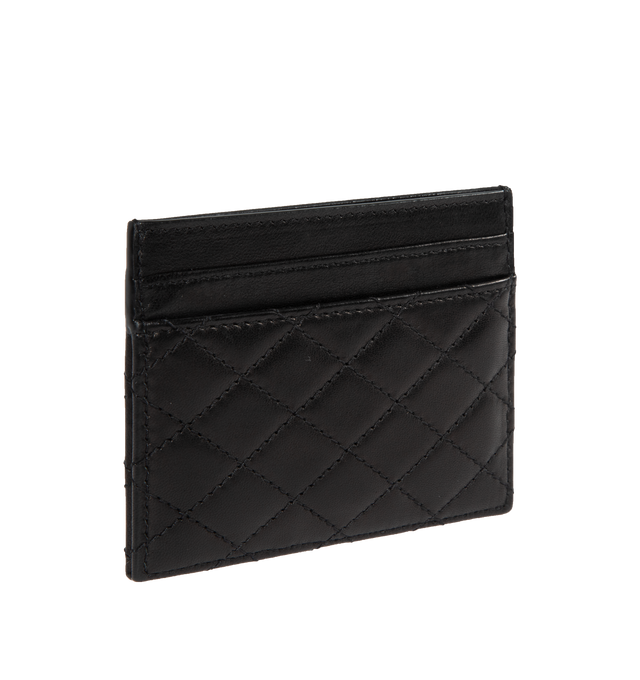 GABY CARD CASE IN QUILTED LAMBSKIN
