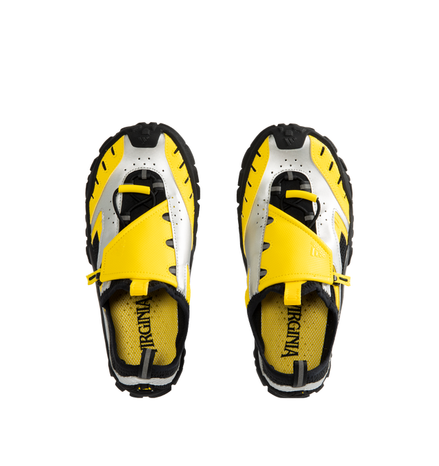 Image 5 of 5 - YELLOW - Adidas Men's PW Water Moc is crafted from textile and synthetic materials and features a streamlined slip-on silhouette with lace fastening. Designed with a regular fit, it is finished with a textile lining and insole, a durable synthetic outsole, and a water-inspired outdoor design. Main Material: Textile and Rubber.