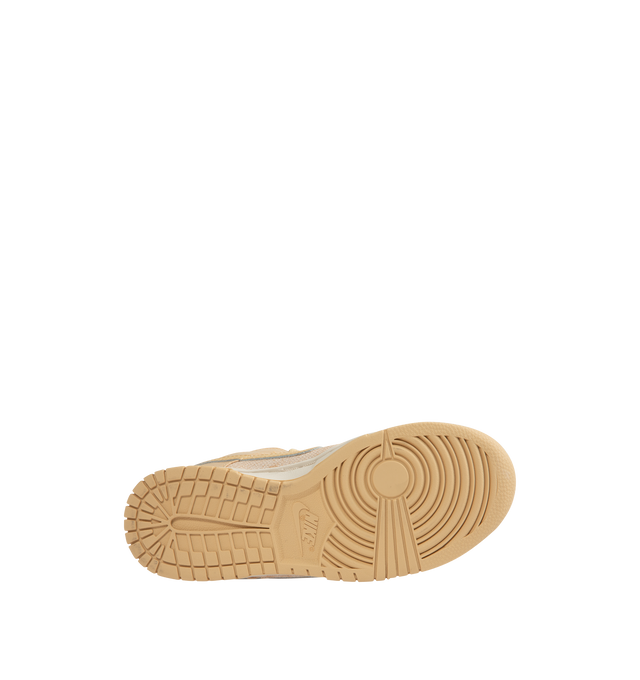 Image 4 of 5 - BROWN - NIKE Dunk Low Sneakers featuring upper that softens and gains vintage character with wear, foam midsole offers lightweight, responsive cushioning and rubber outsole with classic pivot circle adds durable traction and heritage style.