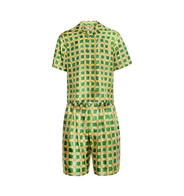 SILK CHECK FIELDS SHORTS (MENS)