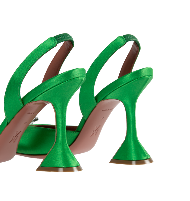 PLATFORM SATIN SLINGBACK PUMPS