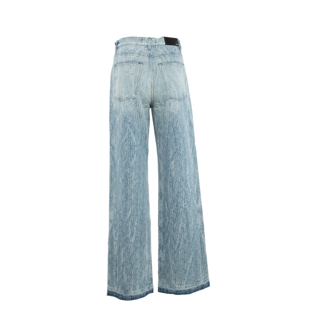 JACQUARD HIGH RISE WIDE LEG JEAN (WOMENS)