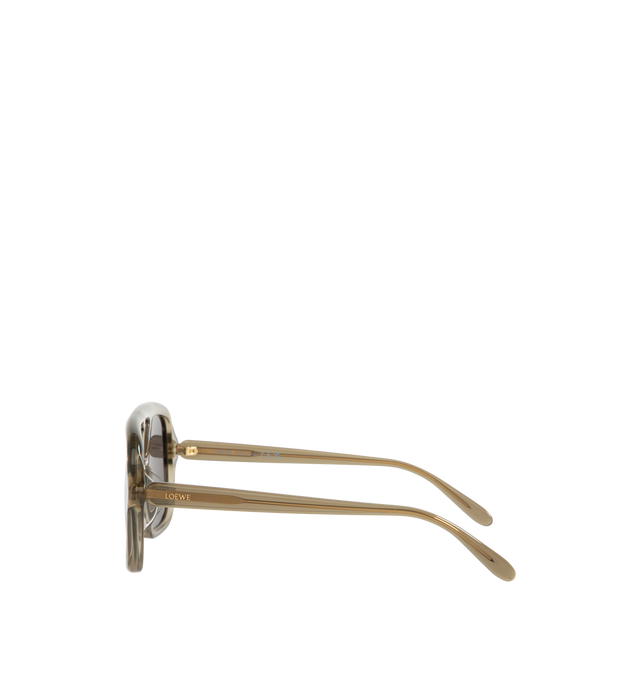 Image 2 of 3 - GREY - Loewe Aviator-shaped sunglasses in a slim acetate construction featuring universal fit, UVA/UVB protection and metal LOEWE logo. Made in Italy.