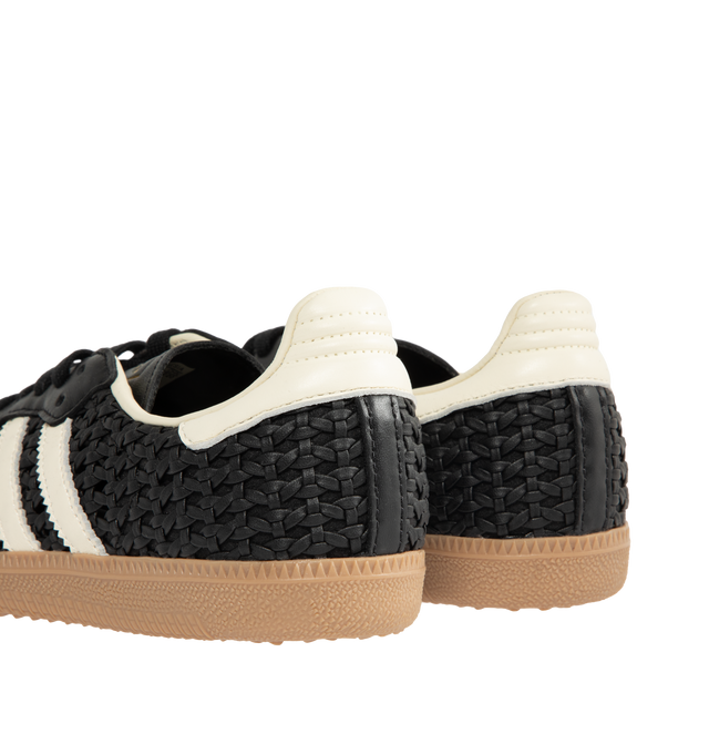 Image 3 of 5 - BLACK - ADIDAS Samba OG Sneaker featuring regular fit, laces, leather and synthetic upper, leather sockliner and rubber outsole.