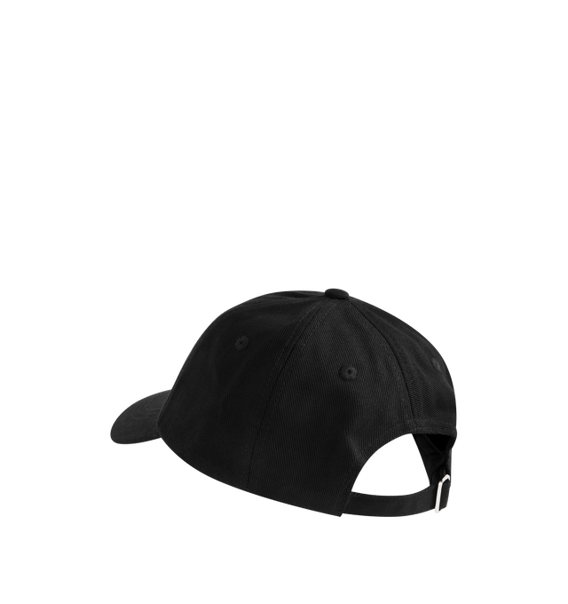 Image 2 of 2 - BLACK - CASABLANCA Warped Logo Cap featuring a classic baseball style crafted from cotton fabric, logo on front and adjustable buckle. 100% cotton.