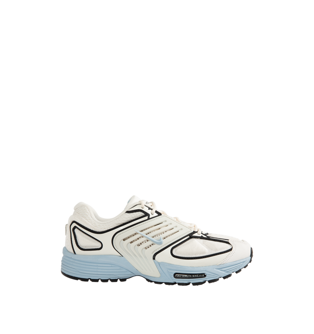 Image 1 of 5 - WHITE - NIKE Air Pegasus Wave Sneaker featuring plush midsole that houses full-length Nike Air cushioning, upper combines mesh, textile and leather, Nike Air technology and rubber outsole.