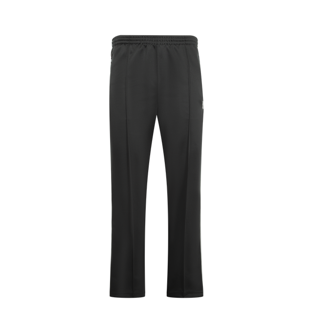 Image 1 of 3 - GREY - NEEDLES Track Pant in poly smooth featuring pull-on styling with elastic waistband, butterfly logo at side, 3-pocket styling and midweight pique fabric. 100% polyester. Made in Japan.