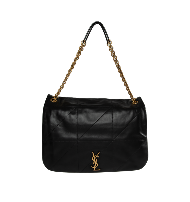 Image 1 of 3 - BLACK - SAINT LAURENT Jamie 4.3 bag featuring quilting top stitch, cotton lining, one interior slot pocket and one interior zipped pocket. 16.9 X 11.4 X 3.5 inches. Chain length: 21.3 inches. 100% leather. Made in Italy.  