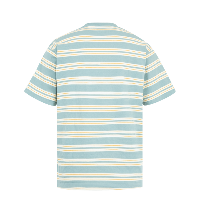Image 2 of 2 - BLUE - HUMAN MADE Striped T-Shirt featuring timeless striped detailing, cut from soft cotton, a relaxed fit, short sleeves and crew neck. 100% cotton.