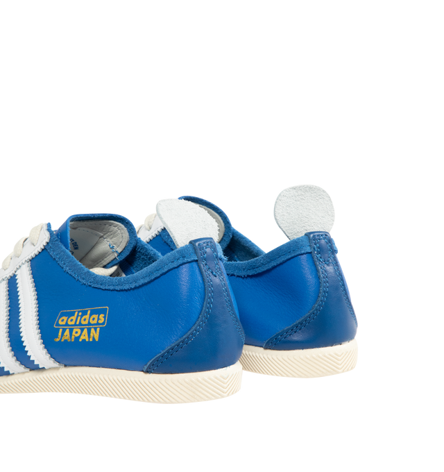 Image 3 of 5 - BLUE - ADIDAS Japan Sneaker featuring low-profile T-toe, regular fit, lace closure, leather upper, leather lining and rubber outsole. Unisex style in men's sizing.