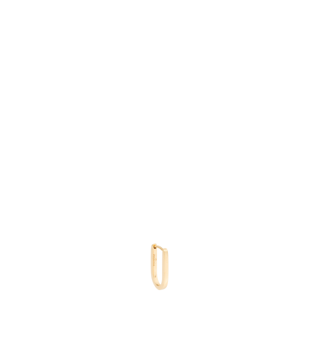 Image 1 of 2 - GOLD - FOUNDRAE Petite Fob Earring featuring 18 karat yellow gold, measures 15 mm long and 1.6mm wide with hinge closure. Hirshleifers offers a range of pieces from this collection in-store. For personal consultation and detailed information about jewelry, please contact our dedicated stylist team at personalshopping@hirshleifers.com.