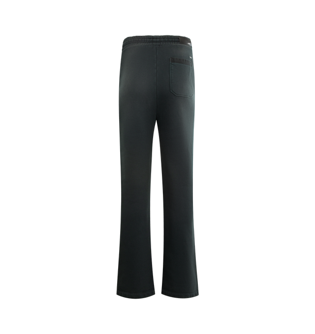 Image 2 of 3 - BLACK - AMIRI Hollywood Sweatpants featuring logo print, drawstring fastening, 2 side pockets and relaxed fit. 100% cotton. Made in Italy.