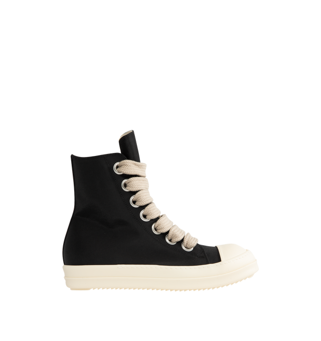 Image 1 of 5 - BLACK - DRKSHDW Jumbo Lace Puffer Sneaks Sneakers featuring high-top padded nylon- and cotton-blend, faux-leather cap toe, lace-up closure, twill lining and treaded rubber sole. Upper: textile, synthetic. Sole: rubber. Made in Italy.