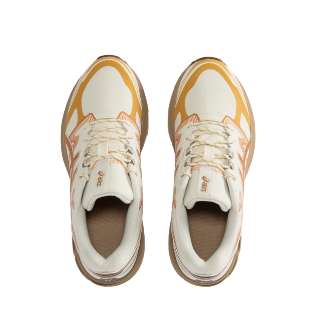 Image 5 of 5 - WHITE - Asics Gel-Terrain Sportstyle Shoes inspired by archived ASICS trail running shoes featuring FLYTEFOAM cushioning and GEL technology to help create a lightweight and energized feel, no-sew film details with a topographical design, and GT-2000 8 tooling.