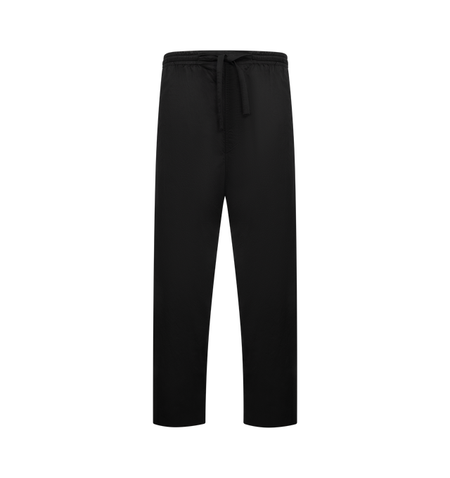 Image 1 of 3 - BLACK - LEMAIRE Pyjama Trousers featuring loose-fit, drawstring at elasticized waistband, side pockets and back welt pockets. 100% cotton.