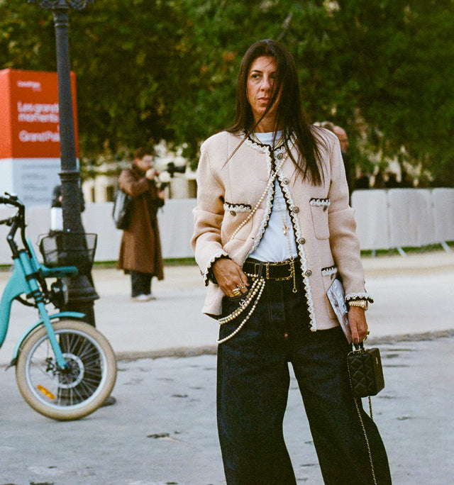 Marci Penn Hirshleifer in Paris wearing Chanel