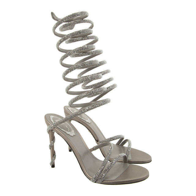 MARGOT CRYSTAL STRAP SANDALS