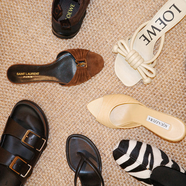 Women's shoes by Loewe, Saint Laurent, Aquazzura, Manolo Blahnik and Khaite 