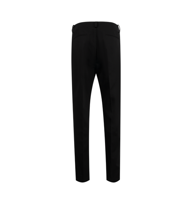 Image 2 of 3 - BLACK - Moncler x FRGMT by Hiroshi Fujiwara collection- Cotton Gabardine Pants featuring cotton gabardine, button and zipper closure, front and back pockets and embroidered logo motif. 100% cotton. 