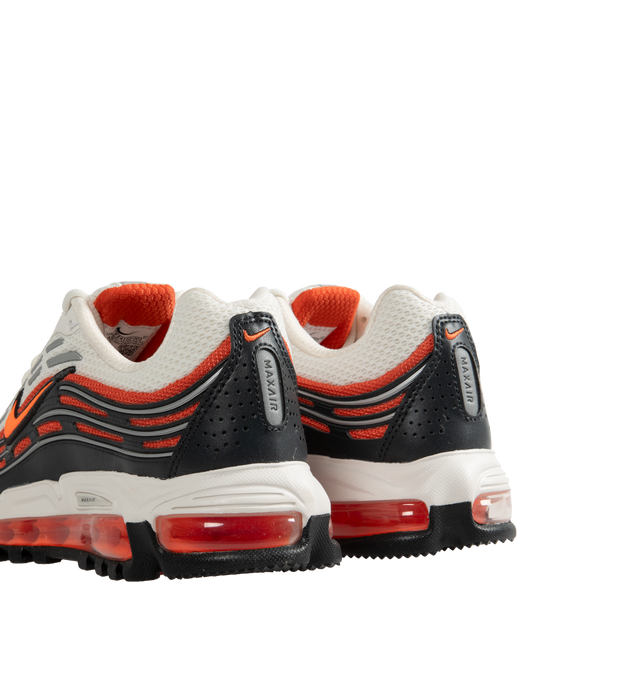 Image 3 of 5 - MULTI - Nike Air Max TL 2.5 with iconic wavy Max Air aesthetic combining Total Orange, Dark Smoke Grey and Metallic Silver, while airy textiles fuse with smooth synthetic leather. Full-length Max Air cushioning provides a bouncy feel. 