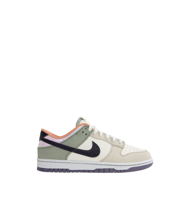 Image 2 of 6 - MULTI - NIKE Dunk Low Retro SE Sneaker inspired by the vibrant heritage of New Orleans featuring padded collar, perforated toe box, foam midsole and rubber outsole. 