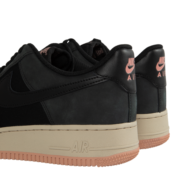 Image 3 of 5 - BLACK - NIKE AIR FORCE 1 07 LX features stitched overlays on the upper, Nike Air cushioning and a padded collar. 