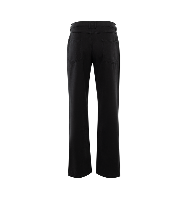 Image 2 of 3 - BLACK - PLEASURES Impact Double Knee Pants featuring heavyweight cotton canvas, garment dyed, embossed all-over PLEASURES logo design on double knee and stone washed. 100% cotton. 