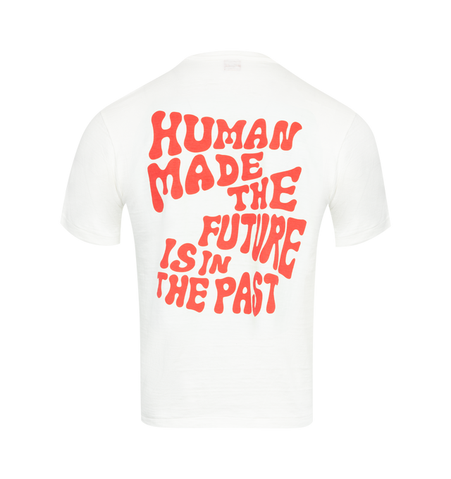 Image 2 of 2 - WHITE - HUMAN MADE Graphic T-Shirt #13 featuring crew neck, short sleeves, logo on front and back. 100% cotton. 