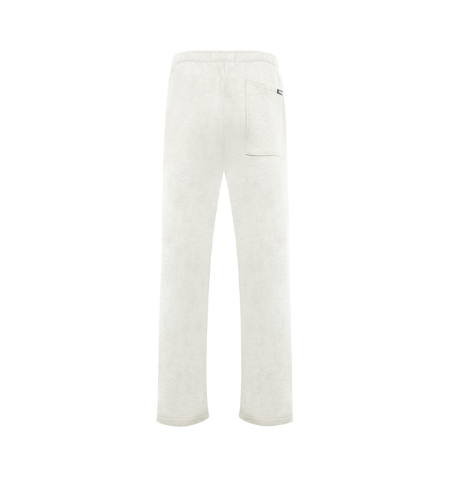 Image 2 of 3 - GREY - NAHMIAS Competition Wide Sweatpants featuring screen print on front, bungee cord at leg opening and elastic waist with drawstring. 100% cotton.  