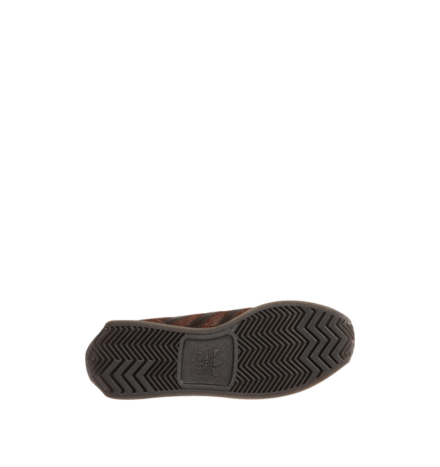 Image 4 of 5 - BROWN - ADIDAS Country Japan Sneaker featuring a pony hair upper, lace up closure, soft leather lining, regular fit and rubber outsole. 
