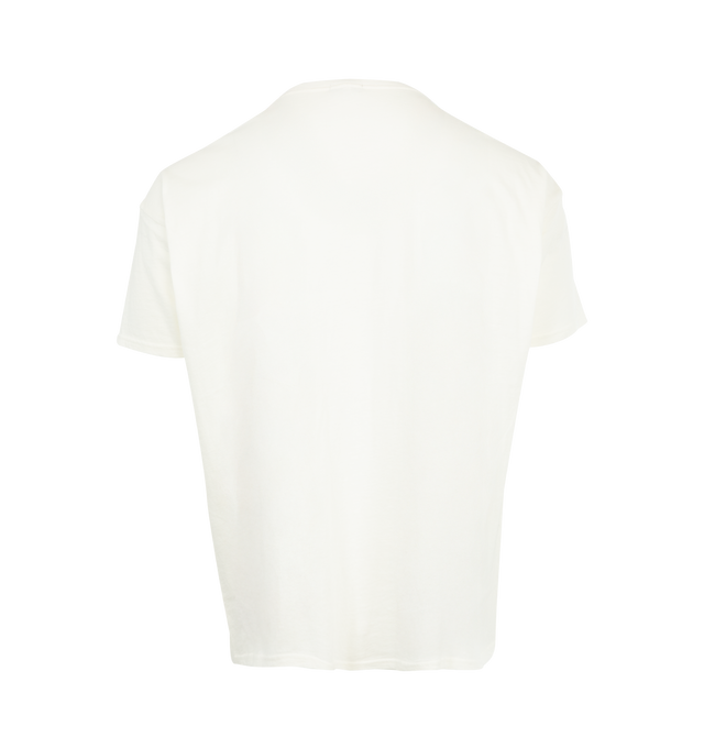 Image 2 of 2 - WHITE - R13 Have a Nice Day Graphic T-Shirt featuring crewneck, short sleeves and graphic print. 95% cotton, 5% cashmere. 