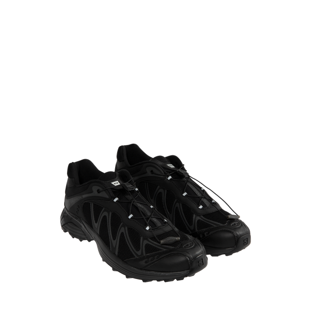 Image 2 of 3 - BLACK - SALOMON XT-Whisper featuring contrasting details, material upper, Sensifit application paired with Quicklace. Upper: textile/synthetic. Outsole: rubber. 