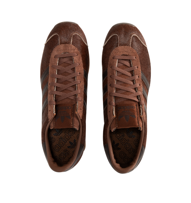Image 5 of 5 - BROWN - ADIDAS Country Japan Sneaker featuring a pony hair upper, lace up closure, soft leather lining, regular fit and rubber outsole. 