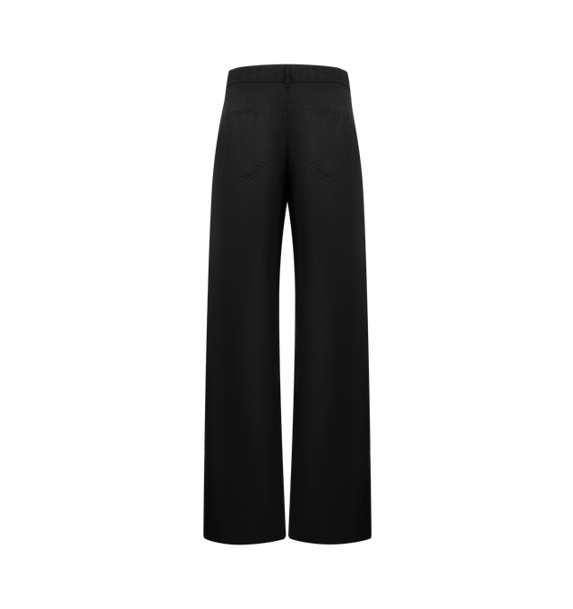 Image 2 of 3 - BLACK - RICK OWENS Geth jeans featuring rivet detailing, low-rise, belt loops, concealed fly and button fastening, classic five pockets and wide leg. Cotton. Made in Italy. 