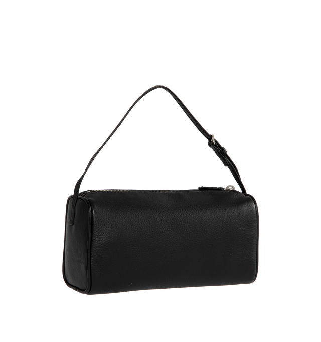 Image 2 of 3 - BLACK - THE ROW Top handle bag in finely grained calfskin leather with softly rounded edges, leather piping and adjustable slim leather strap. Measures 7.7 x 4.5 x 3 in.100% Calfskin Leather. Made in Italy. 