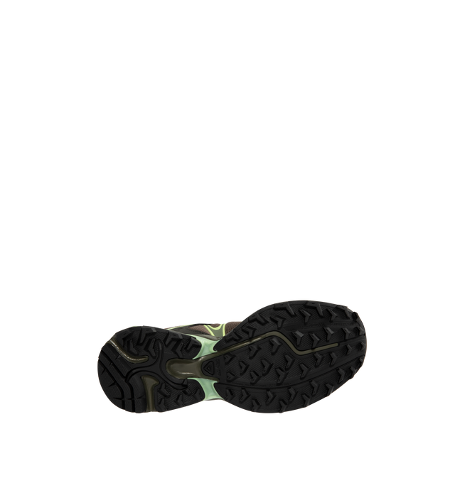 Image 4 of 5 - BROWN - SALOMON XT-Whisper Sneaker featuring textile and synthetic upper, quickLACE system, rubber outsole, agileChassis System, OrthoLite diecut sockliner and Mud contaGRIP. 