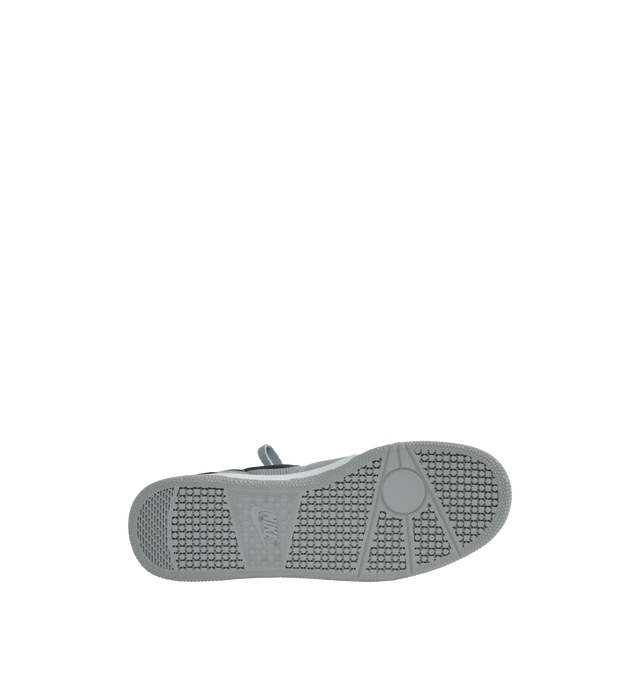 GREY - NIKE Attack QS SP Sneakers are a lace-up style with mesh upper, leather overlay, branded heel, signature logo, rubber outsole, padded tongue, and woven logo label. 