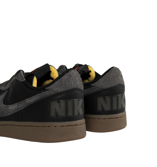 BLACK - Nike Terminator sneakers panelled from leather and suede in black and anthracite featuring oversized branding across the heel and rubber soles. Black leather, anthracite suede, Lace-up.