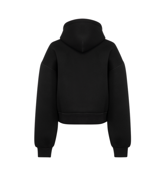 Image 2 of 2 - BLACK - WARDROBE.NYC Zip-up hooded sweatshirt crafted from heavyweight terrycloth fabric with a drawstring hood and side slant pockets. 100% cotton with 90% cotton/10% elastane contrast and 100% cotton lining. Made in Portugal. 