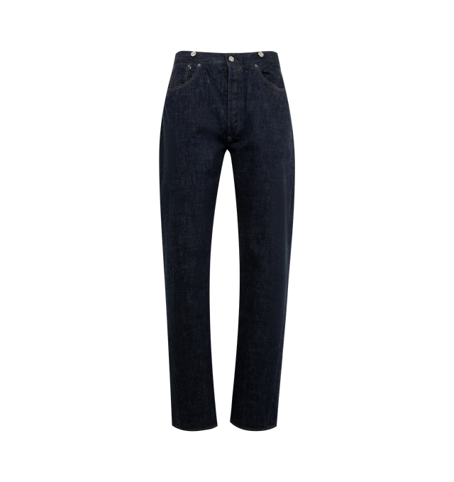 Image 1 of 3 - BLUE - Full Count Sons of Soil Denim have a 1373 tapered silhouette. 100% Zimbabwean cotton. Made in Japan. 