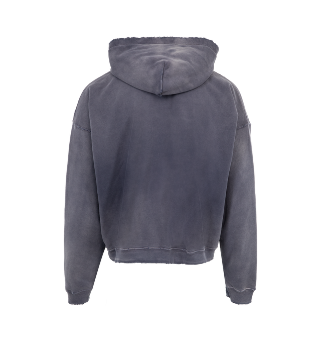 Image 2 of 2 - GREY - Enfants Riches Deprimes Memory Hoodie has an attached hood, printed artwork, a vintage wash process, and ribbed trims. Made in USA.  