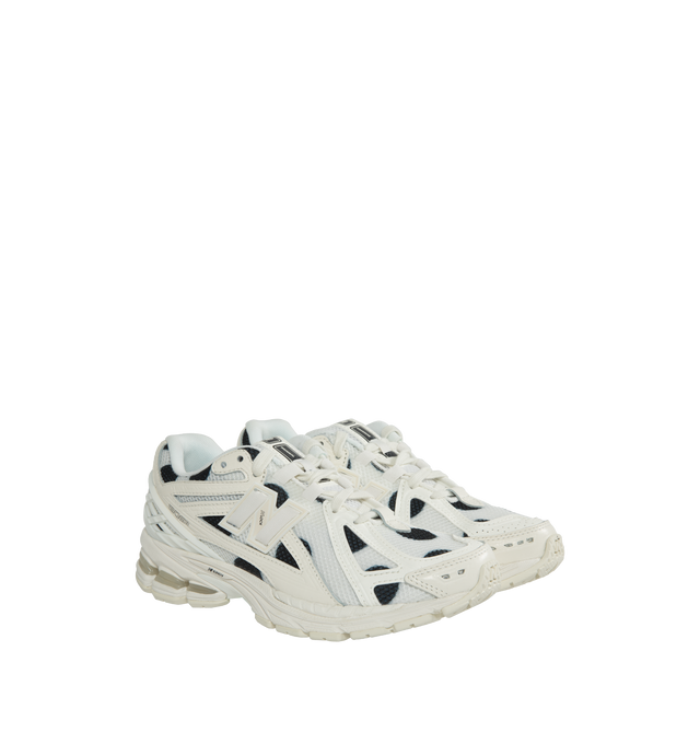 Image 2 of 5 - WHITE - NEW BALANCE 1906R Polka Dot Sneakers featuring mesh upper, leather overlays, all-over printed pattern, ABZORB midsole, N-ergy technology and stability web outsole. 