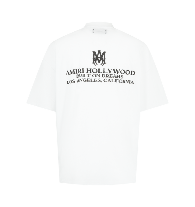 Image 2 of 2 - WHITE - AMIRI Built On Dreams Tee featuring oversized fit, short sleeves, crew neck and graphic print on front and back. 100% cotton. 