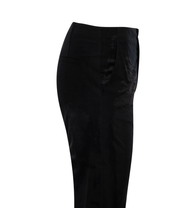 Image 3 of 3 - BLACK - DIESEL P-Stanly-A Trousers featuring regular fit, button and zip fly, slant pockets and back buttoned welt pockets. 84% virgin wool. 