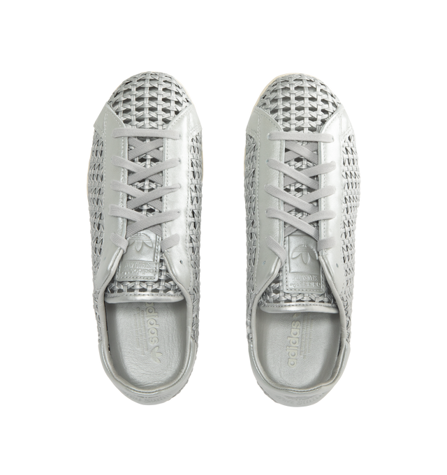 Image 5 of 5 - SILVER - ADIDAS Stan Smith Lo Pro Sneaker featuring regular fit, laces, open leather weave upper, molded sockliner and Stan Smith midsole. 