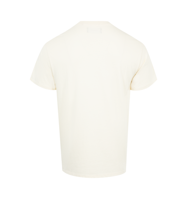 Image 2 of 2 - WHITE - NAHMIAS Sun T-shirt featuring regular fit, crewneck, short sleeves, graphic print at front and pulls on. 100% cotton. 