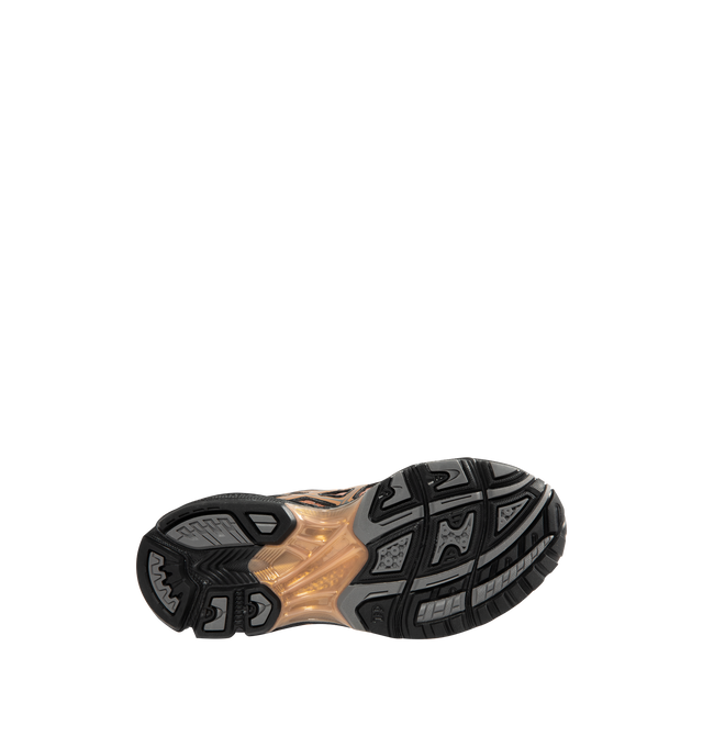 Image 4 of 5 - ORANGE - ASICS Gel-Nimbus 10.1 Sneaker featuring GEL-NIMBUS 10 upper, asymmetric mesh upper, synthetic leather overlays, synthetic leather quarter pane, rearfoot and forefoot GEL technology and dope-dyed recycle socklining mesh. 